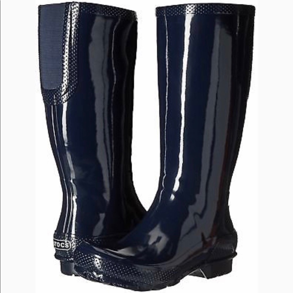 Women’s Tall Navy Rain Boots